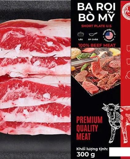 Thịt Ba Rọi Bò Mỹ (Short Plate) Nhập Khẩu Cao Cấp